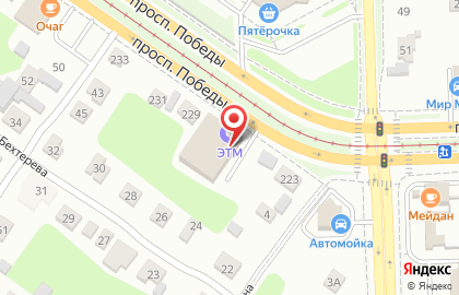 Торговая компания ЭТМ в Калининском районе на карте