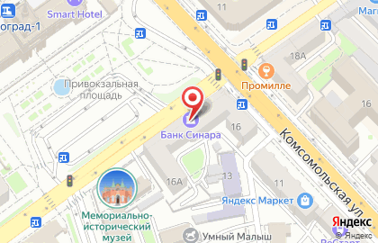 Банк СКБ-Банк в Волгограде на карте