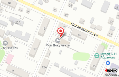 Многофункциональный центр в Туле на карте