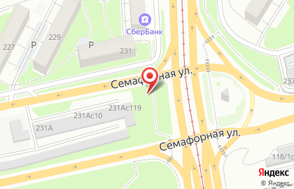 Рекламные щиты (6*3), Свердловский район, Ориентир-М на Семафорной улице на карте