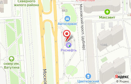 СТО Роснефть на Московском проспекте, 84 на карте