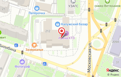 Автошкола ВИРАЖ на Московской улице на карте