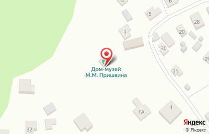 Дом-музей М.М. Пришвина в Дунине на карте