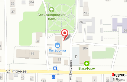 Птичий ряд на улице Фрунзе на карте