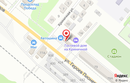 Автошина в Ростове-на-Дону на карте