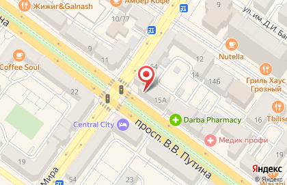 Первая аптека в Грозном на карте