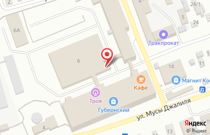 Мебельный цех Урал-мебель на улице Мусы Джалиля на карте