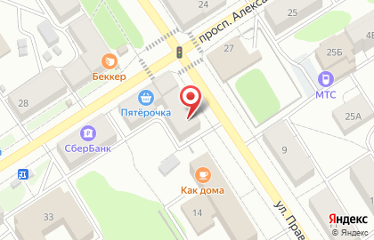 Супермаркет фиксированных цен Мелочи Жизни на проспекте Александра Невского на карте