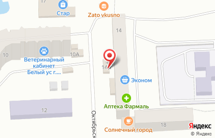 Производственная группа ФиС на Октябрьской улице на карте