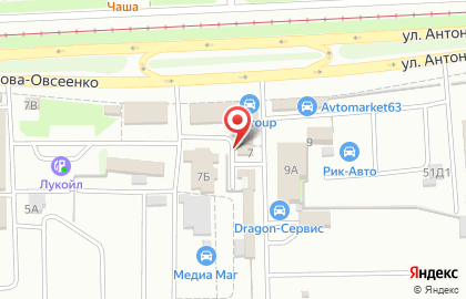 Автомикс на улице Антонова-Овсеенко на карте