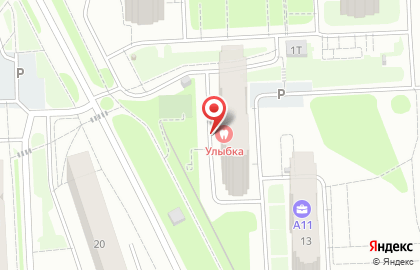 Стоматологическая поликлиника Улыбка на улице Героя России Ильфата Закирова на карте