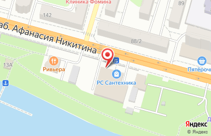 Салон Российская Сантехника на набережной Афанасия Никитина на карте