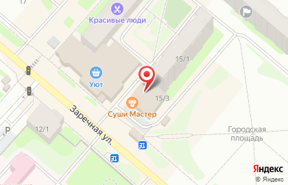 Банкомат АКБ Югра на Заречной улице, 15/3 в Мегионе на карте