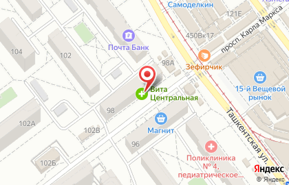 ИпоземБанк на Ташкентской улице, 98 на карте