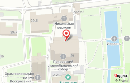 Рогожская Старообрядческая Община в Москве на карте
