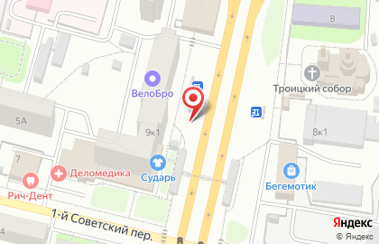 Каравай СВ на Пролетарском проспекте на карте