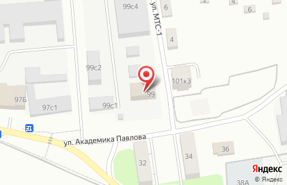 Фабрика мебели ANDREA на улице Академика Павлова на карте