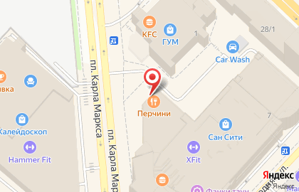 Банкомат Райффайзенбанк на площади Карла Маркса, 7 на карте