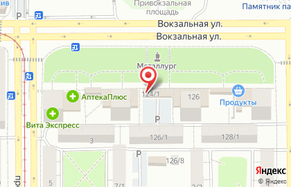 Салон связи МТС на Вокзальной улице на карте