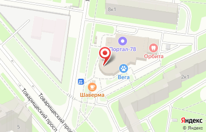 Служба доставки ДПД на проспекте Большевиков на карте