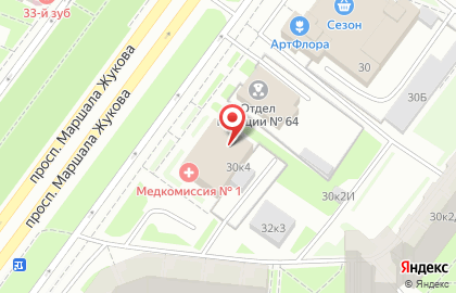 Эконом-парикмахерская Эконом-парикмахерская на проспекте Маршала Жукова на карте