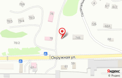 Ритуальные услуги, МУП на Окружной улице на карте