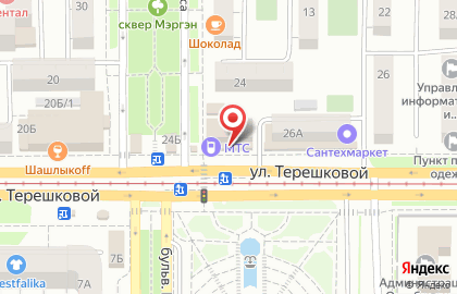 Магазин эротических товаров Эрос в Октябрьском районе на карте