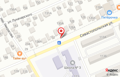 Парикмахерская Красотка на Севастопольской улице на карте