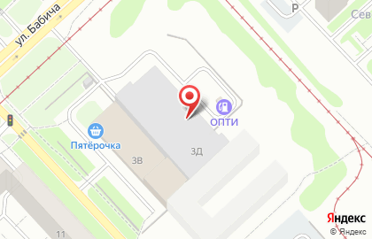 Мегаполис в Дзержинском районе на карте