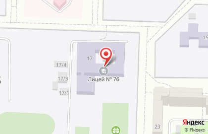 Лицей №76 в Орджоникидзевском районе на карте