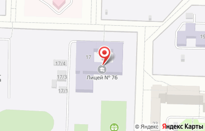 Лицей №76 в Орджоникидзевском районе на карте
