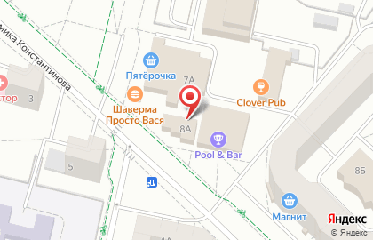 Магазин фруктов и овощей на улице Академика Константинова на карте