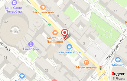 Мясной магазин в Санкт-Петербурге на карте