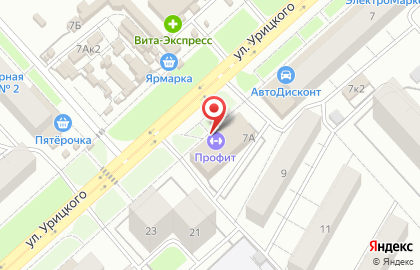 Смешные цены на улице Урицкого на карте