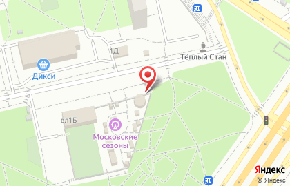 Рынок Теплый Стан в Москве на карте