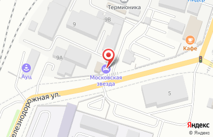 Хостел Московская звезда на Железнодорожной улице на карте