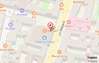 Бар Контакт бар в Санкт-Петербурге на карте