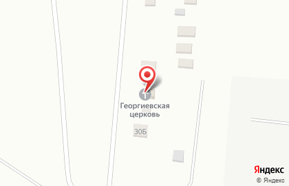 Храм святого великомученика Георгия Победоносца в поселке Первомайский на карте