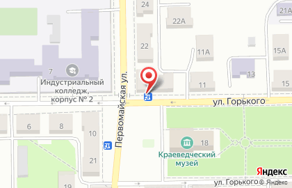 Магазин канцелярских товаров АИР на улице Горького на карте