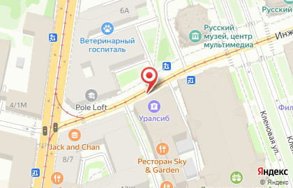 Банкомат Уралсиб на Инженерной улице на карте