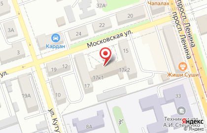 Швейная мастерская на Московской улице на карте