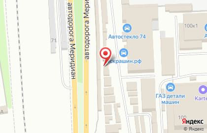 Магазин автозапчастей на улице Шадринская 102/7 на карте