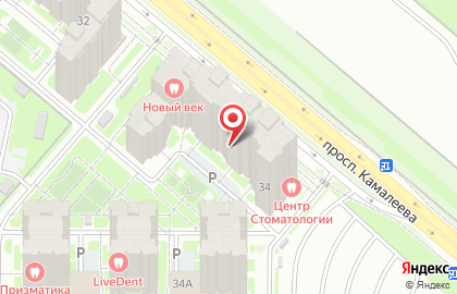 Страховой брокер Престиж на проспекте Альберта Камалеева на карте