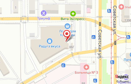 Магазин хлебобулочных и кондитерских изделий в Правобережном районе на карте