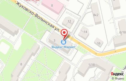 Ангел на Жуковско-Волынской улице на карте