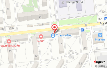 Магазин электро и хозтоваров Свет@Дар на Казахской улице на карте
