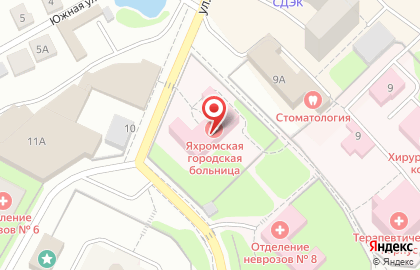 Яхромская Городская Больница муз на карте