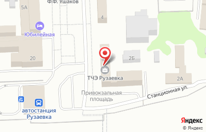Банкомат ВТБ на Привокзальной площади в Рузаевке на карте