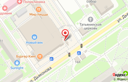 Киоск по продаже фастфуда Пере`КУС в Автозаводском районе на карте