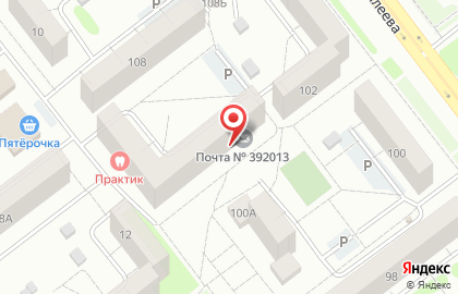 Почта России в Тамбове на карте